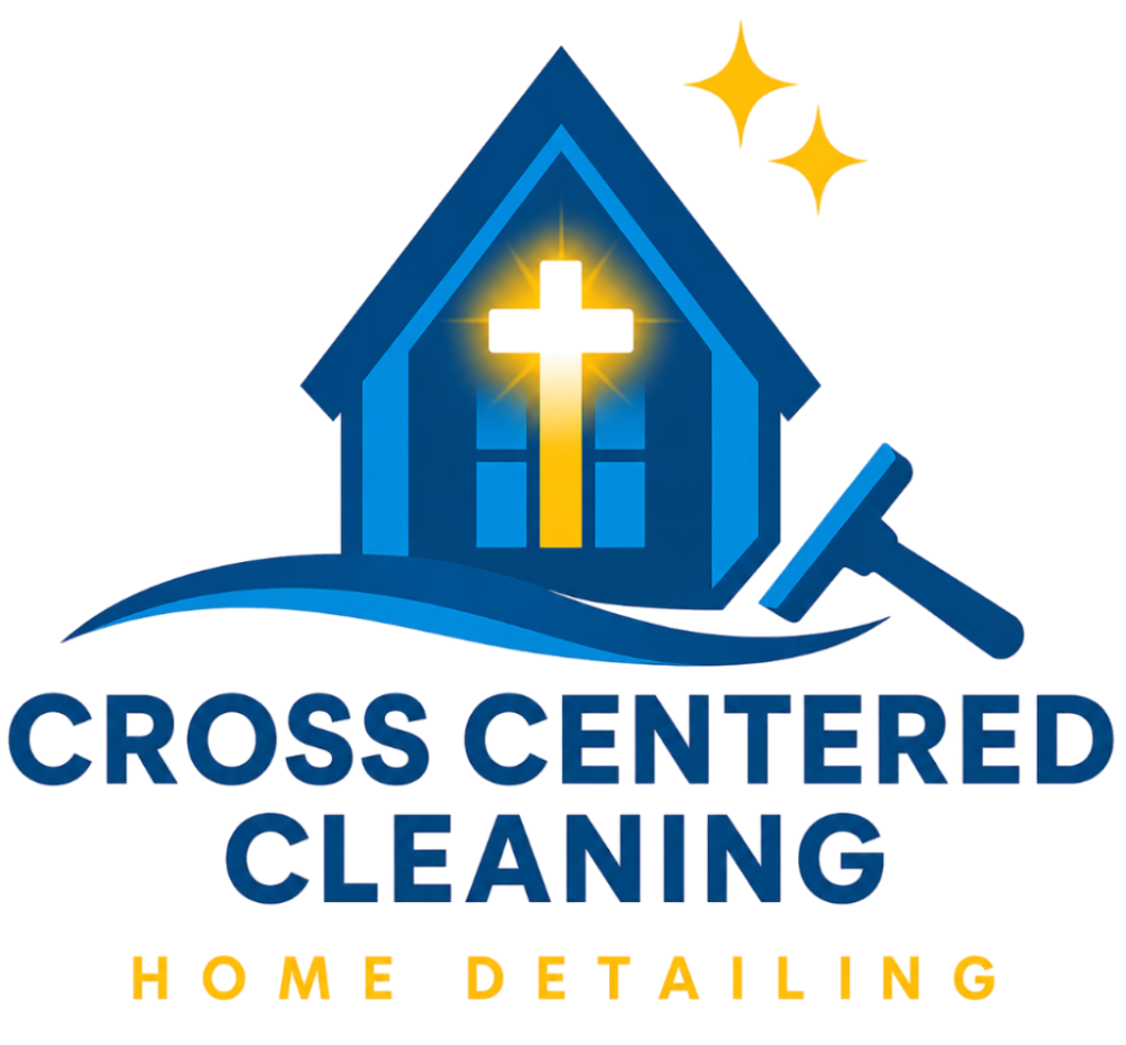 Cross Centered Cleaning Logo